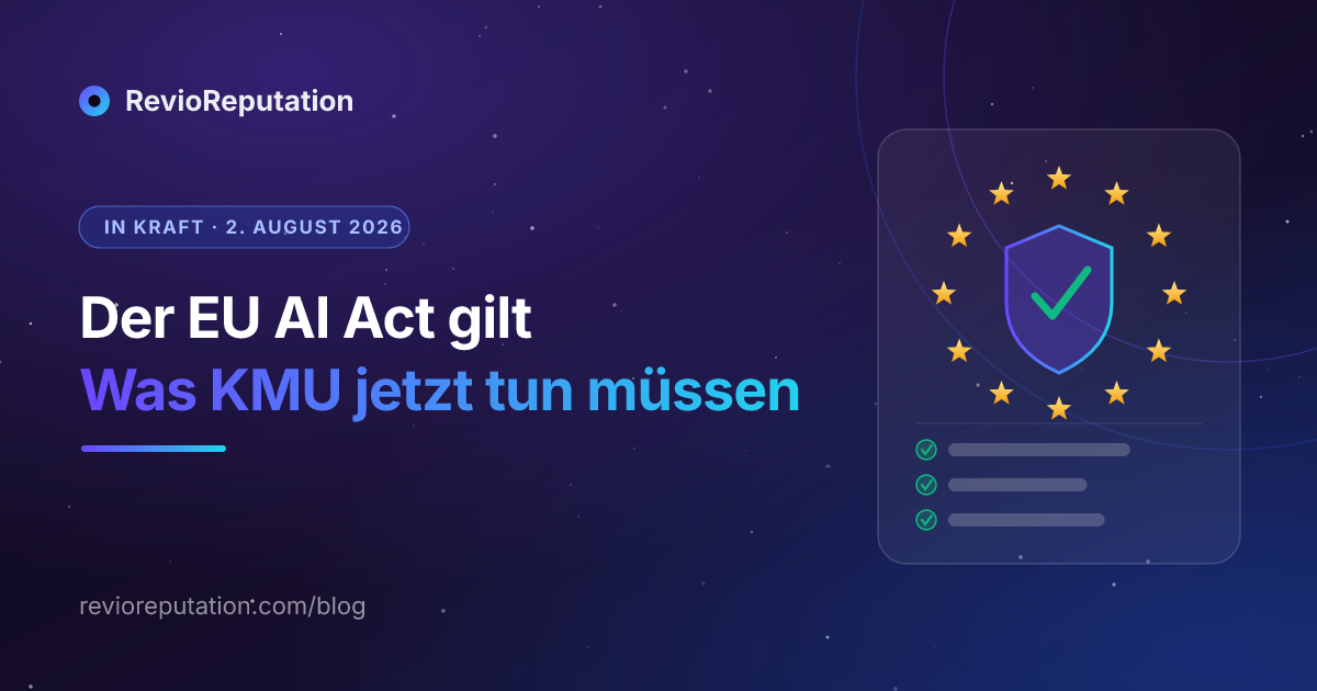 Der EU AI Act gilt jetzt für Ihr Unternehmen: Was sich am 2. August 2026 für Restaurants und KMU wirklich ändert