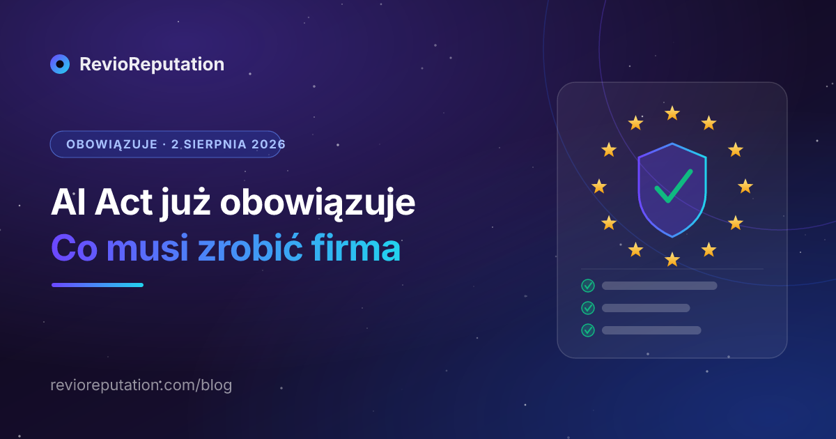 AI Act UE już obowiązuje Twoją firmę: co naprawdę zmienia 2 sierpnia 2026 dla restauracji i małych firm