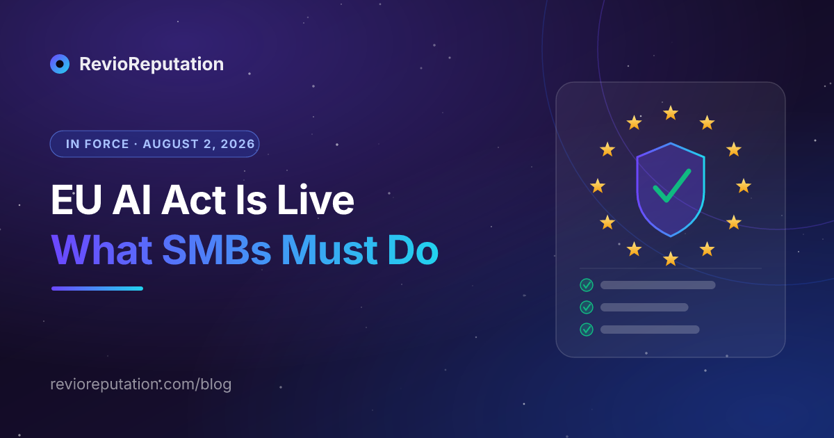 The EU AI Act Is Now Live for Your Business: What August 2, 2026 Actually Changes for Restaurants and Local SMBs