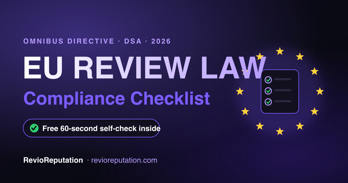 The 2026 EU Review Law Compliance Checklist for Local Businesses