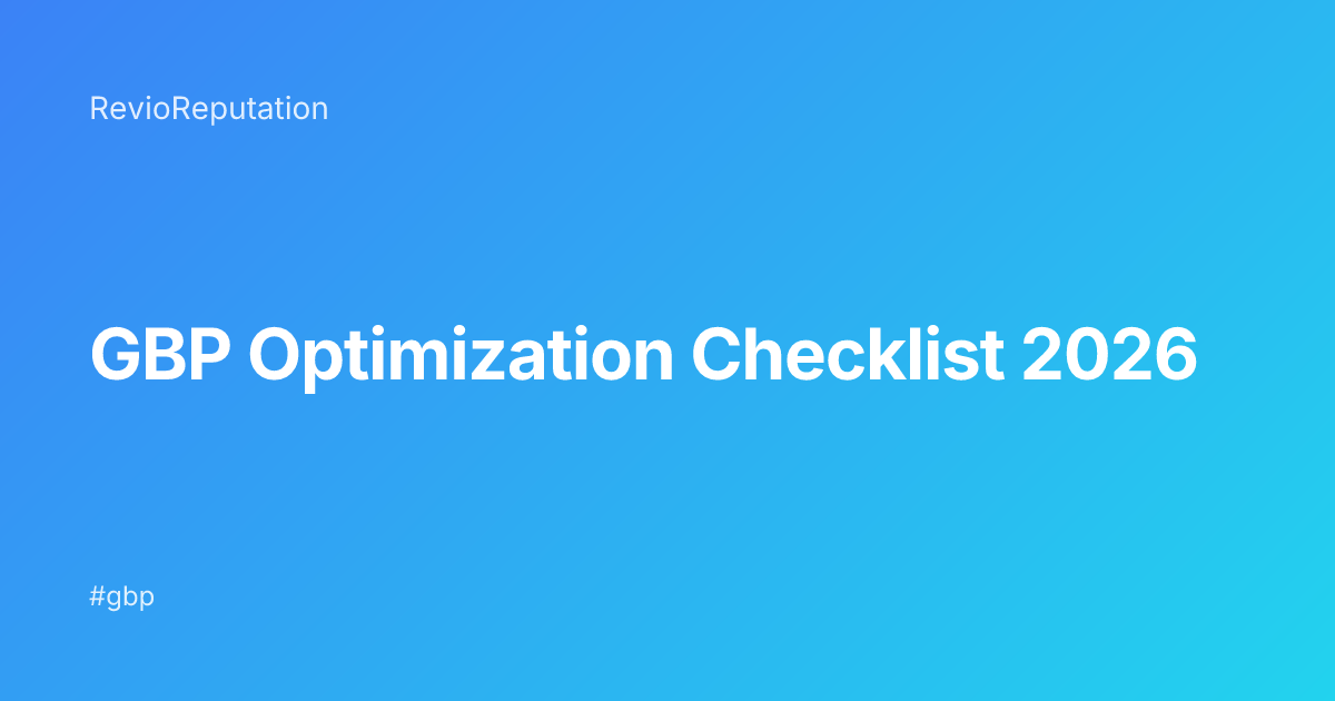 Google Business Profile Optimization Checklist for 2026 (47 Points)